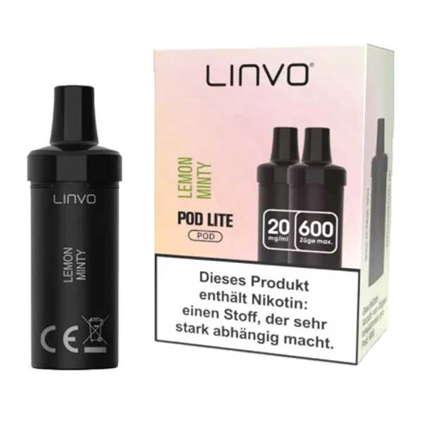 Lemon Minty 20mg Linvo Pod Lite 2 Stück (Zitrone mit frischer Minze)