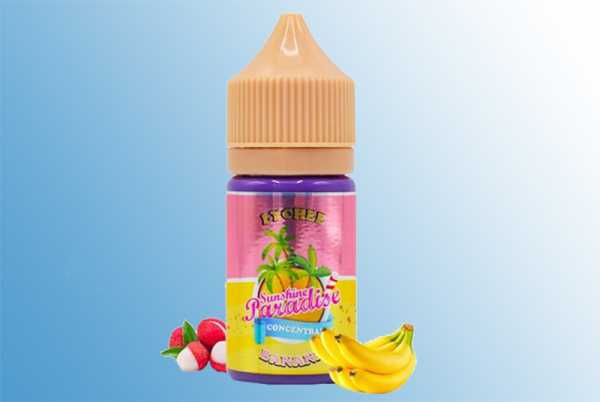 Lychee Banana 30ml Sunshine Paradise Aroma frische Litschi trifft auf reife Bananen