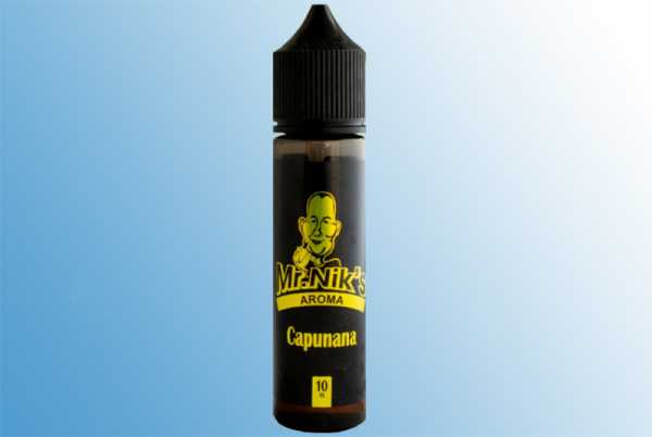 Capunana Mr. Nik's Aroma Shortfill 10ml / 60ml cremiger Cappuccino trifft auf reife Bananen