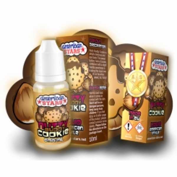 American Stars Nutty-Buddy-Cookie Liquid 10ml vollmundiger, süßer und intensiver Vanille-Nuss-Butterkekse