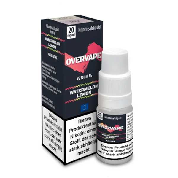 Watermelon Lemon OverVape Nik-Salt Liquid 10ml (Wassermelone und erfrischende Zitrone)