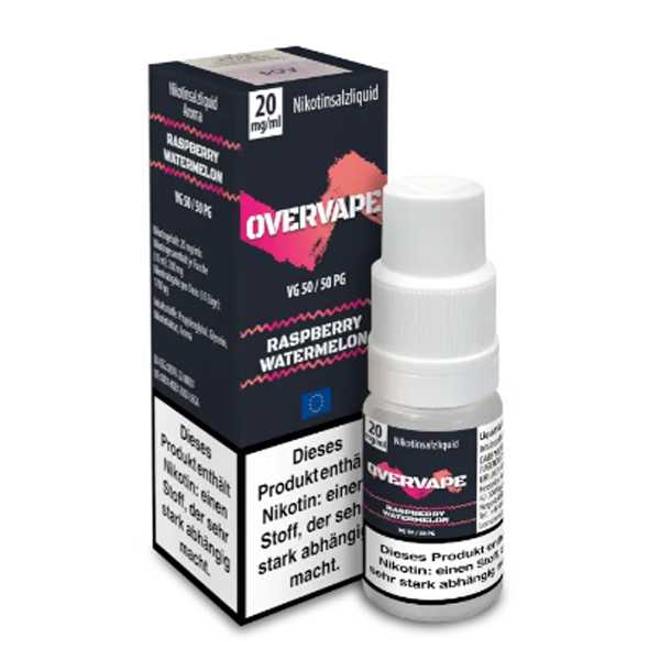 Raspberry Watermelon OverVape Nik-Salt Liquid 10ml (Himbeer und Wassermelone)