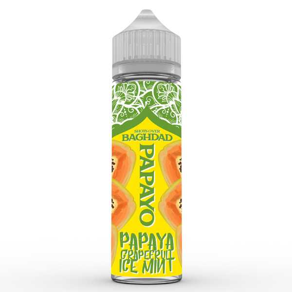 Papayo Baghdad Shortfill Liquid 60ml Papaya und Grapefrucht verfeinert mit eisgekühlter Minze