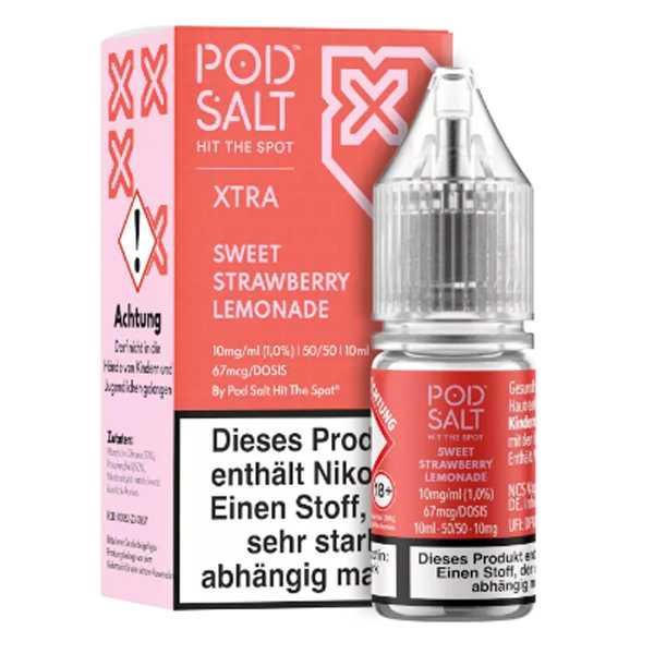 Sweet Strawberry Lemonade Pod Salt X Nikotinsalz Liquid 10ml (Erdbeer-Limonade)