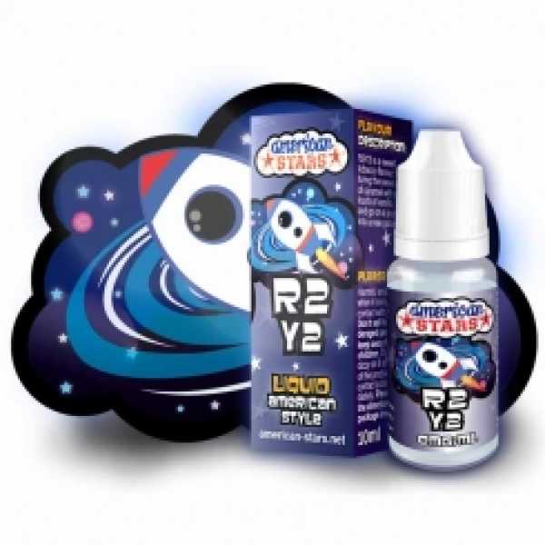 American Stars R2Y2 Liquid 10ml vollmundiger Tabak Geschmack mit süßem Karamel und Vanille verfeinert