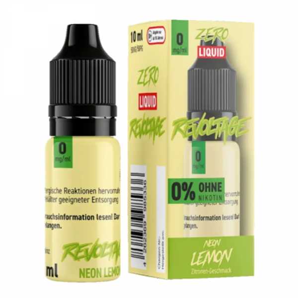 Neon Lemon Revoltage Hybrid-Nikotinsalz Liquid 10ml (Zitronen Geschmack mit kühler Note)