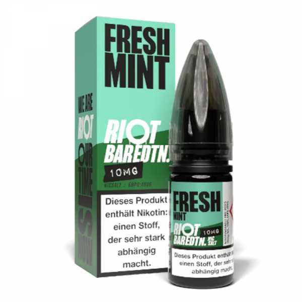 Fresh Mint Riot Squad Nikotinsalz Liquid 10ml (Minze mit kühler Note)