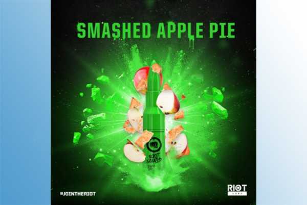 Smashed Apple Pie - Riot Squad Liquid 60ml frischer buttriger Teiggeschmack mit Apfel und Vanillepudding verfeinert