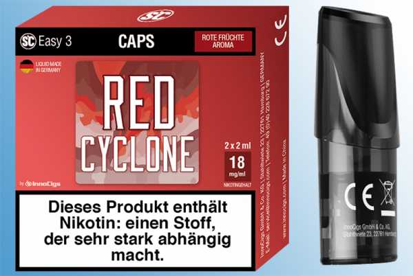 2 x Red Cyclone Rote Früchte - SC Easy 3 Caps Fruchtmix aus roten Früchten