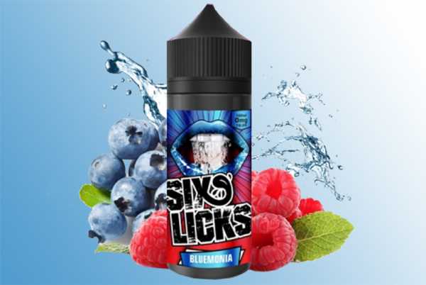 Bluemonia – Six Licks 120ml Liquid Fruchtmix aus Blaubeeren und Himbeeren mit leichter Kühle