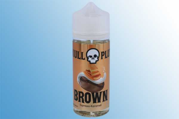 Brown Skull Plus 120ml e-Liquid Espresso trifft auf Karamell