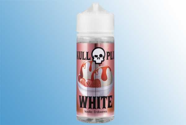 White Skull Plus 120ml e-Liquid Vanilleeis mit Erdbeer Soße