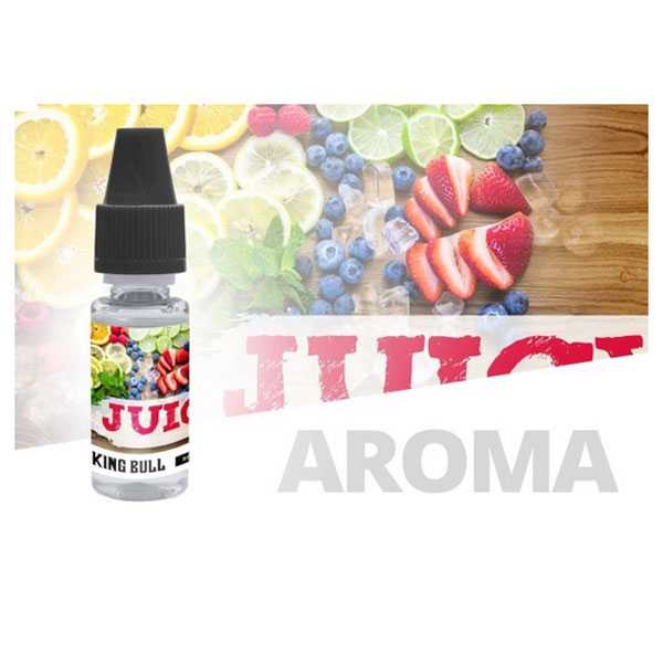 Juicy SMOKING BULL Aroma 10ml (Fruchtmix aus Blaubeeren, Wassermelone, Mango, Erdbeeren, Ananas und Grapefruit)