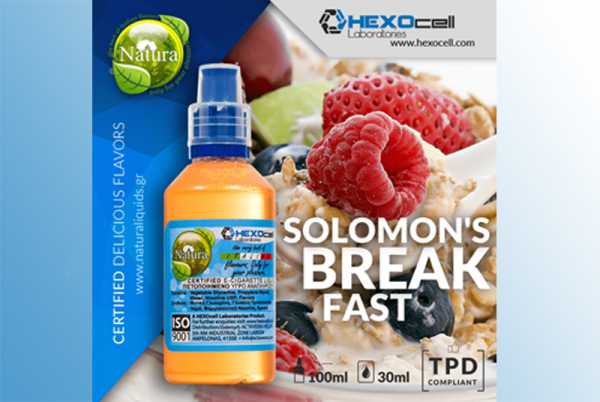 Solomons Breakfast – Hexocell Shake & Vape 30ml/60ml Knuspermüsli mit Milch trifft auf frisches Obst wie Himbeeren und Blaubeeren