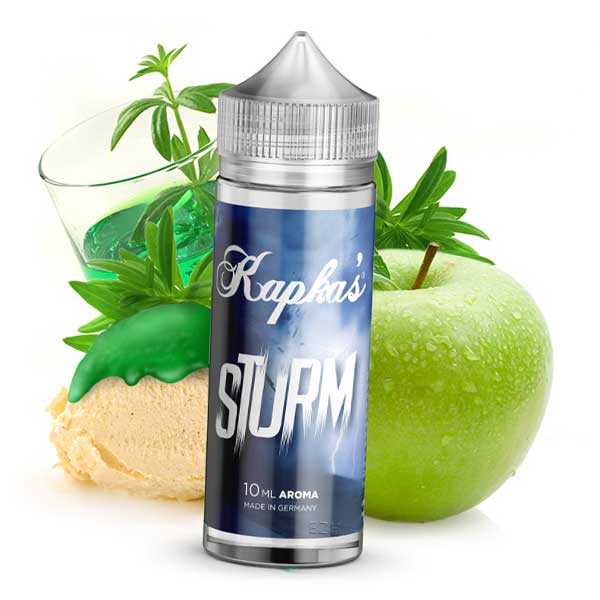 Sturm Kapka's Flava 10ml Aroma Vanilleeis mit Waldmeistersirup und süß sauren Äpfeln