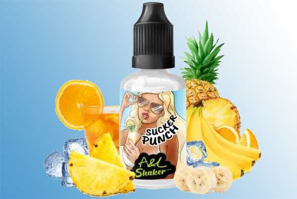 Sucker Punch pour e-liquide 30ml Aroma Fruchtcocktail mit Ananas, Banane und Orange