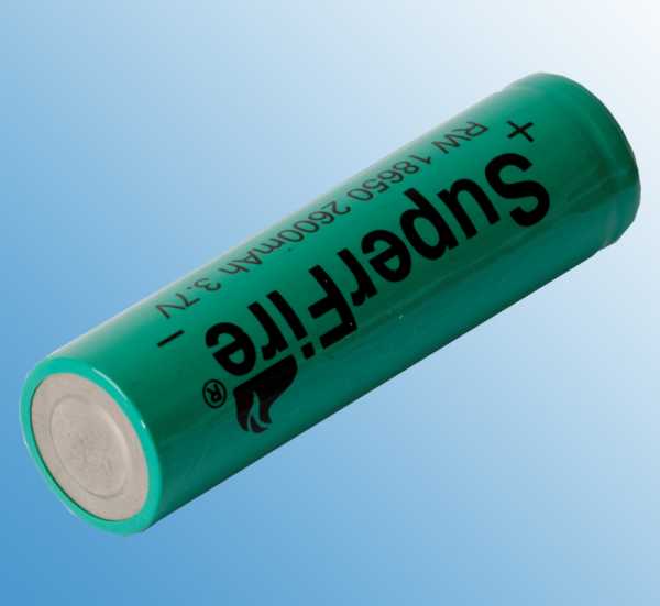 Dampf Shop - SuperFire 18650 Li-ion Akku 3.7V 2600mAh