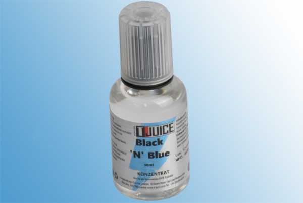 T-Juice Black 'n Blue Aroma leckerer Mix aus Blaubeeren und Trauben verfeinert mit Anis und Menthol