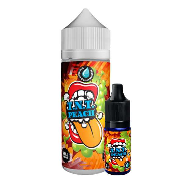 T.N.T Peach Big Mouth Aroma 10ml / 120ml Sonnengereifte Pfirsiche mit säuerlichen, grünen Trauben