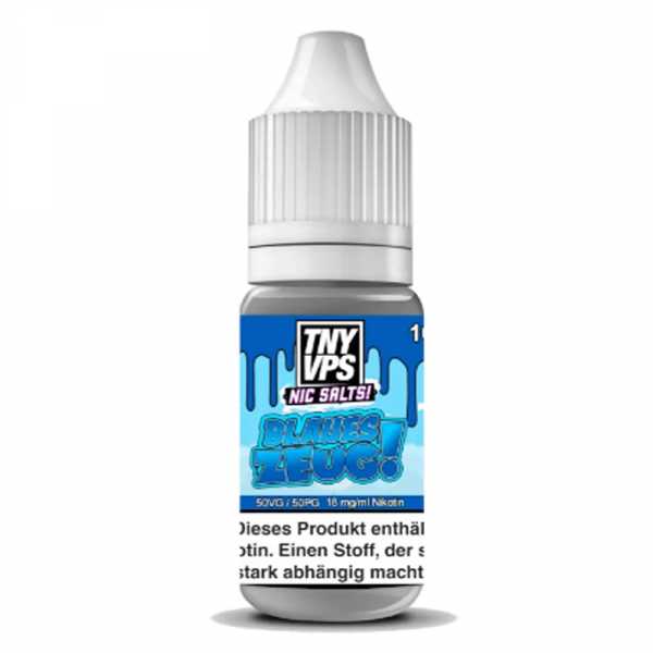 Blaues Zeug TNYVPS Nikotinsalz Liquid 10ml 18mg (Mix aus Blaubeere, Heidelbeere, Brombeere, Stachelbeere, Johannisbeere mit leichter Kühle)