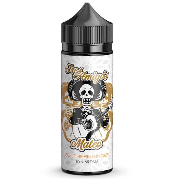 Mateo Tres Amigos 10ml Aroma + 120ml Chubby Liquidflasche leckerer Ginger Geschmack