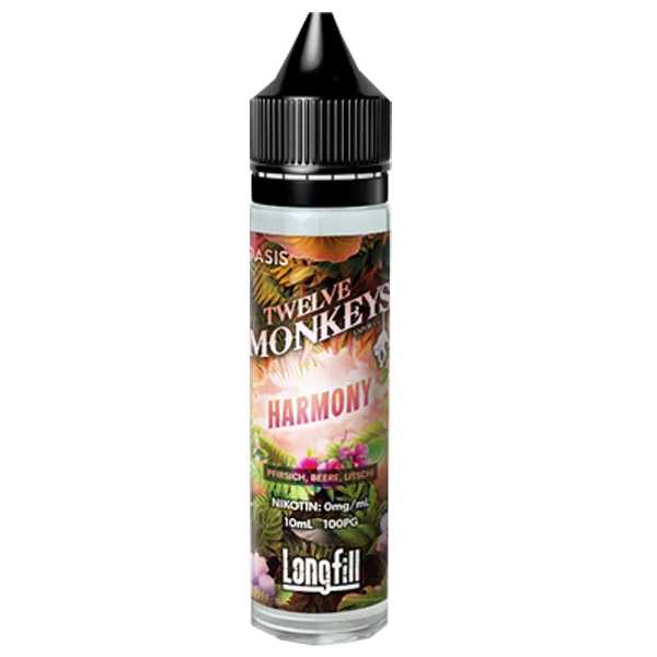 Harmony Twelve Monkeys Aroma 10ml/60ml Fruchtmix aus Pfirsichen, Beeren und Litschis