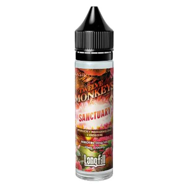 Sanctuary Twelve Monkeys Aroma 10/60ml (Fruchtmix aus Pfirsich, Wassermelone und Erdbeere)