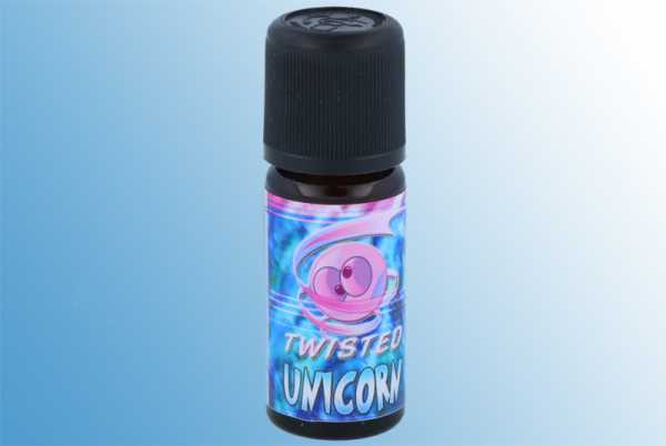 Unicorn 10ml Twisted Aroma cremiger Milchshake mit Erdbeeren und Himbeeren