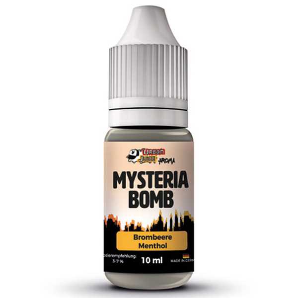 Mysteria Bomb Urban Juice Aroma eine Geschmacksexplosion aus reifen süßen Brombeeren und einem Schuss Menthol