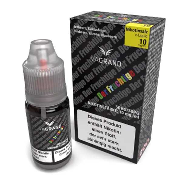 Der Fruchtige Vagrand Nikotinsalz Liquid 10ml Fruchtmix aus Erdbeere, Kaktusfeige, Himbeere, Blaubeere und Zitrone