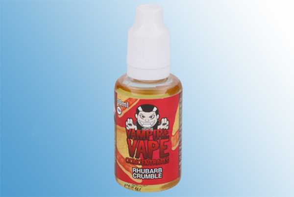 Rhubarb Crumble Vampire Vape 30ml Aroma süßer Rhabarber Crumble Kuchen