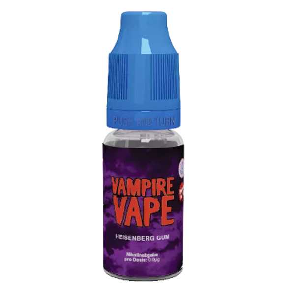 Heisenberg Gum Vampire Vape Liquid 10ml (Beerenmix mit frischer Note + Kaugummi)