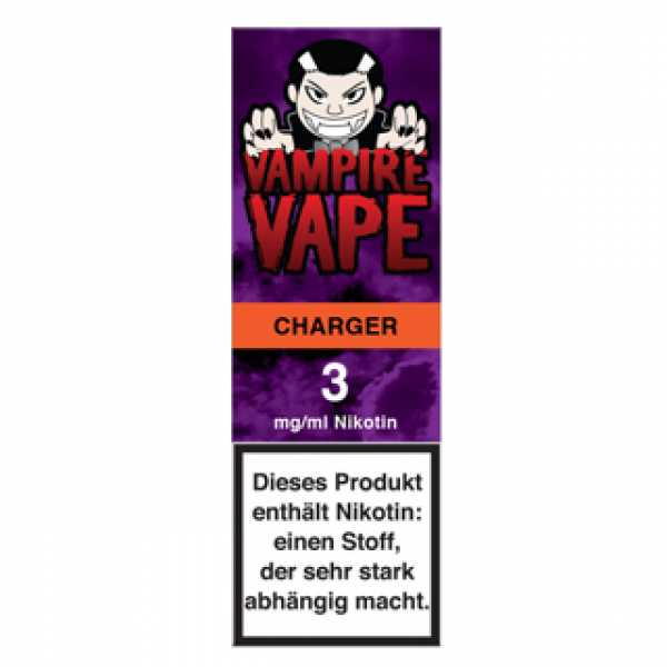 Vampire Vape Charger 10ml Liquid Früchtemix aus roten Beeren verfeinert mit Zitrusnote und Anis