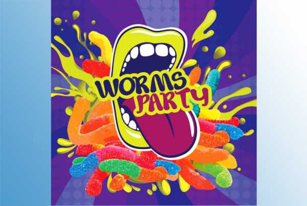 Big Mouth Worms Party Aroma leckere Fruchtgummi Würmer