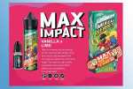 Max Impact Ossem Liquid 60ml + Cooling Booster Vanille trifft auf Limette