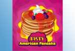 Big Mouth Tasty American Pancake Aroma leckere Pfannkuchen mit Erdbeersirup