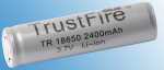 Dampf Shop - Trustfire Protected 18650 Akku 2400 mAh